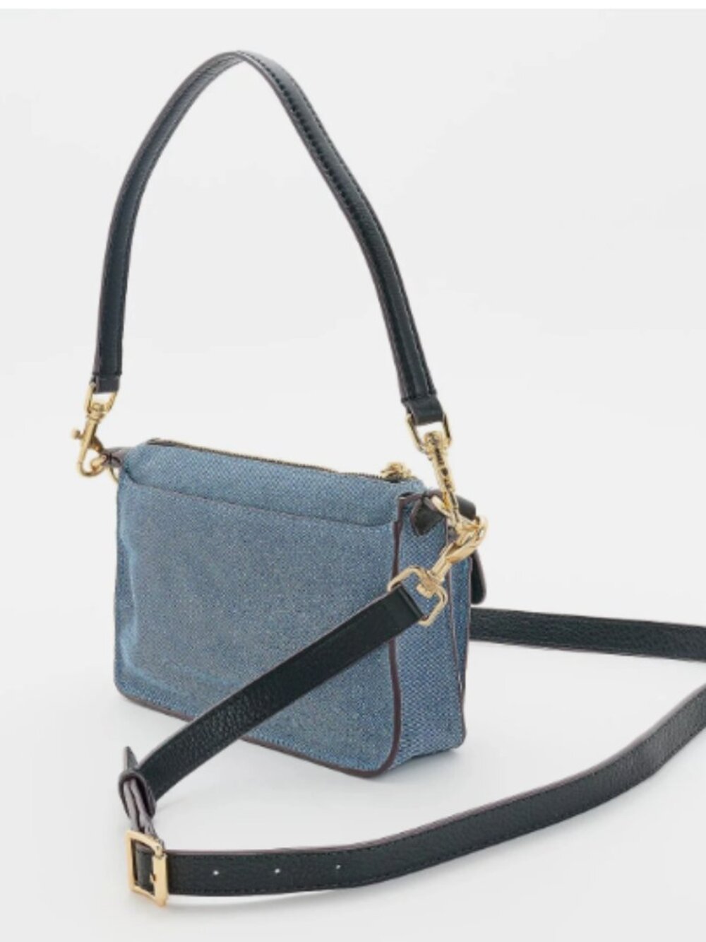 Aimee Kestenberg Leather Saddle Up Mini Crossbody-Crinkled Gold A695759 NEW - Picture 3 of 3